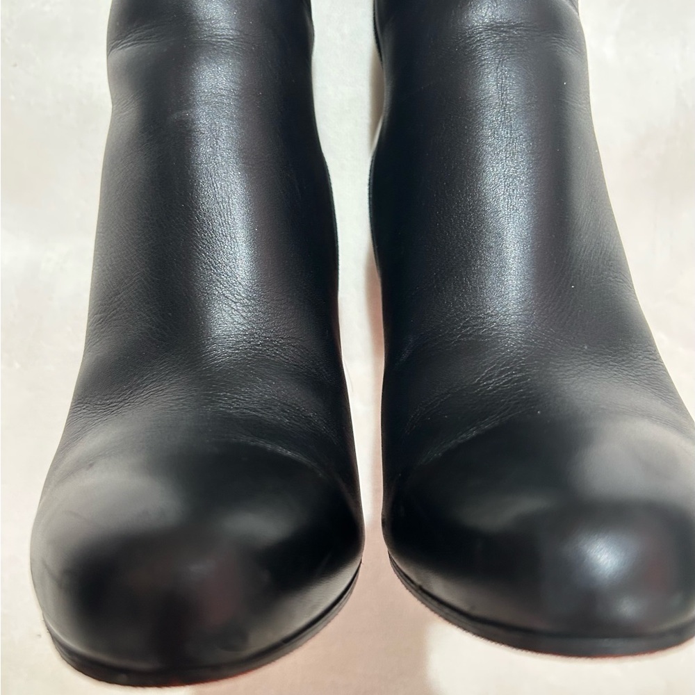 Christian Louboutin Fifi Botta 100 king Calf Black Leather Heeled Boots - Picture 6 of 16